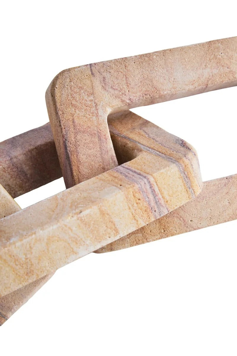 Pietra Rainbow Sandstone Three Link Chain Decor
