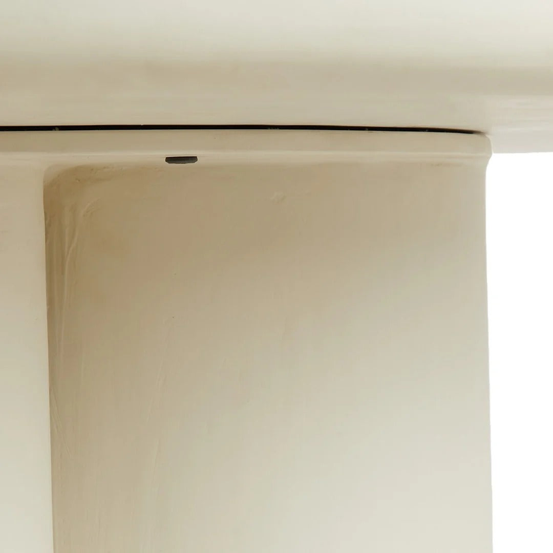 Mizuho Round Dining Table - Cream