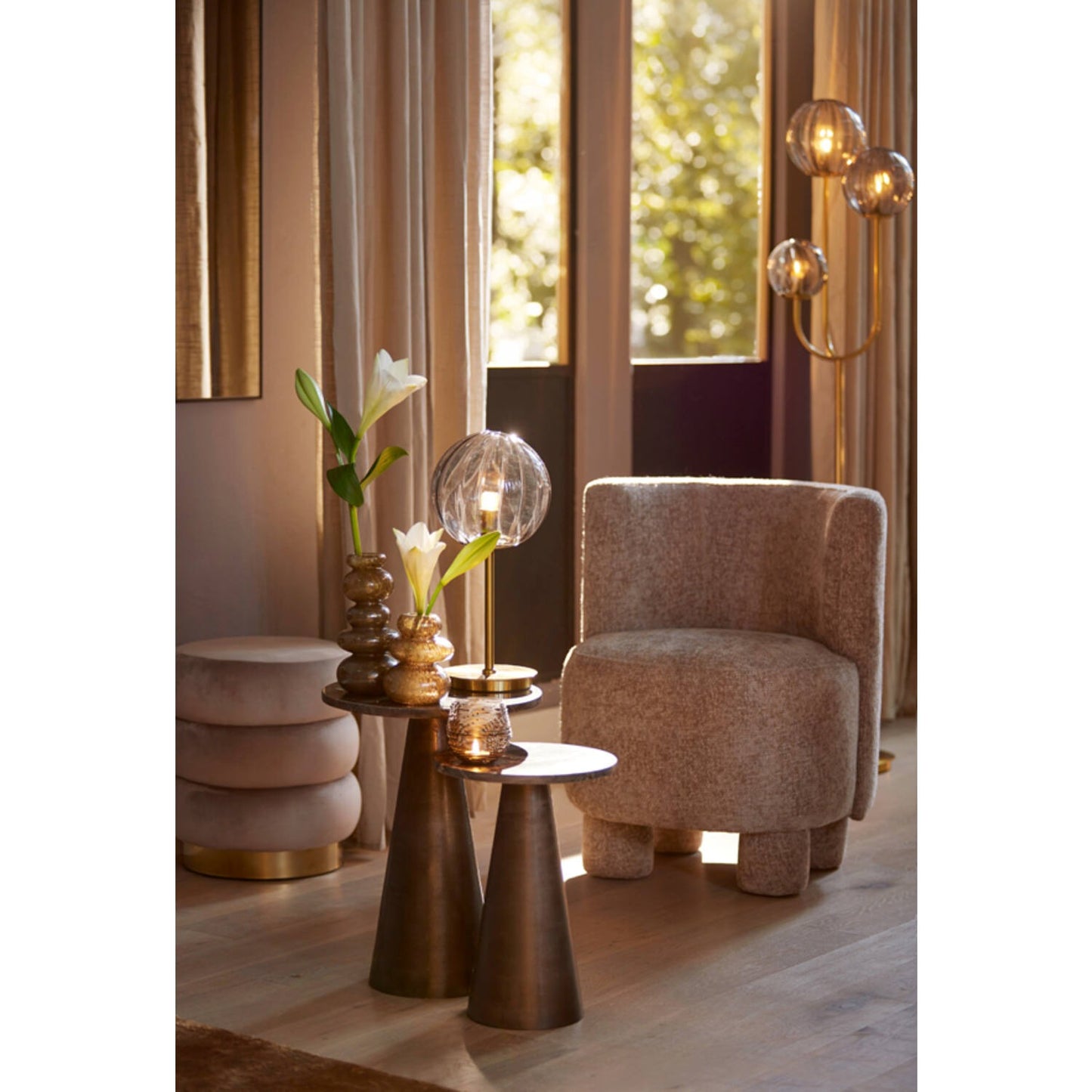 Kamova Brown-Cream Chair