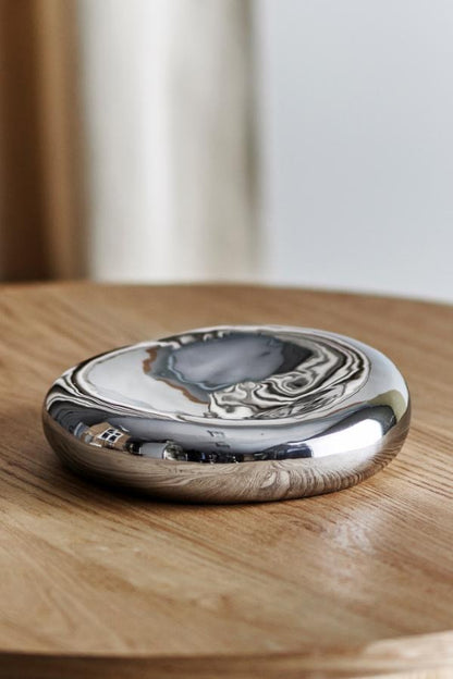 Shine Bowl, Silver, Stoneware