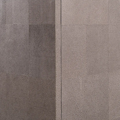 Luxe Armoire Grey Shagreen Leather