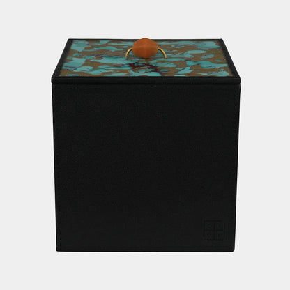 Pagoda Amber Leather box
