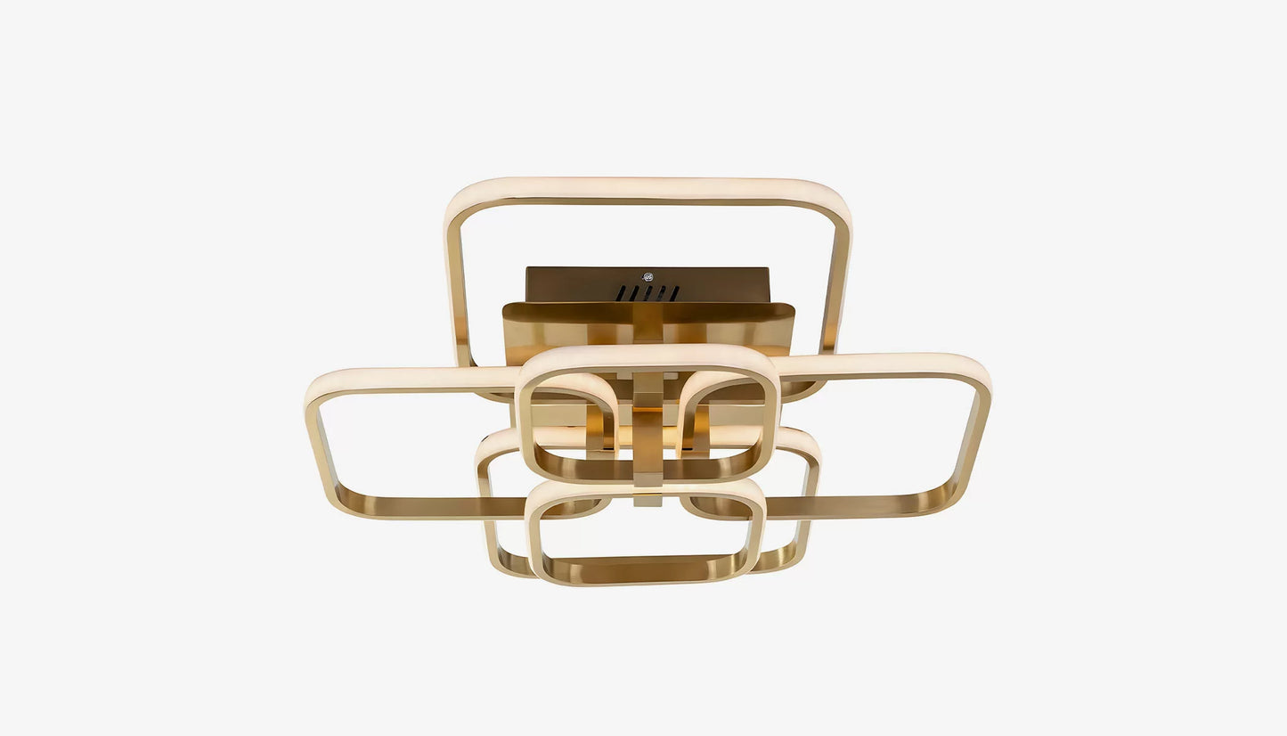 Cailey Flush Mount Light in Brushed Gold Finish