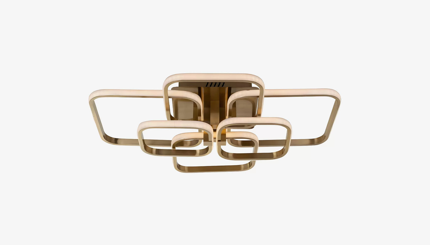 Cailey Flush Mount Light in Brushed Gold Finish