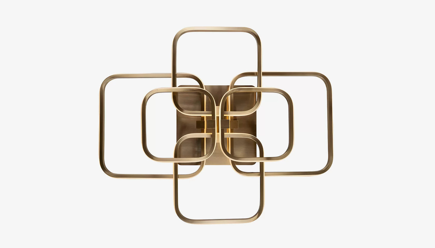 Cailey Flush Mount Light in Brushed Gold Finish