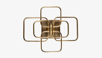 Cailey Flush Mount Light in Brushed Gold Finish