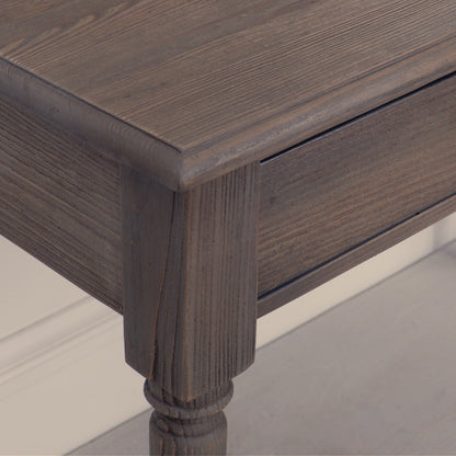 Rustic Pine Writing Desk Console