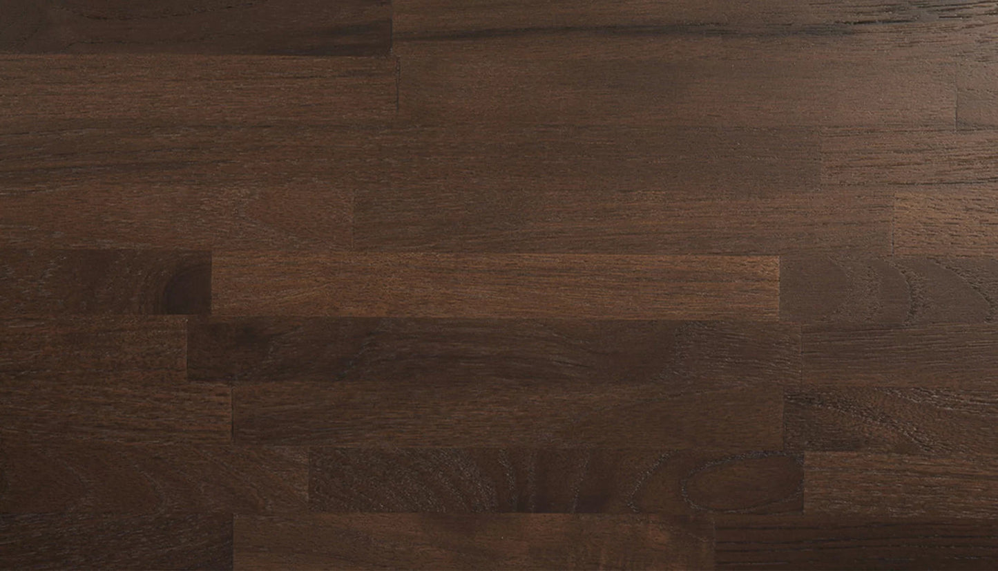 Oblic Side Table in Teak Brown