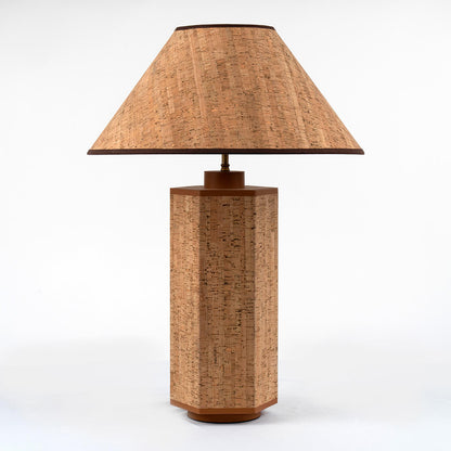 Ralf Hexagonal Lamp Leather and Cork
