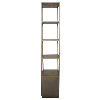 Renmin Bookcase Slim Grey Oak