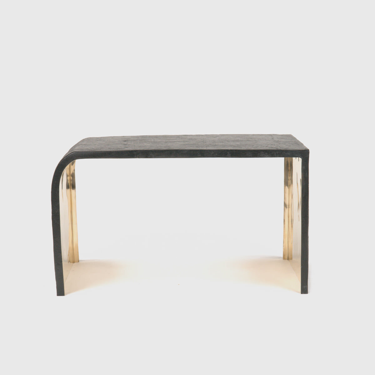 Ribbed Bronze Stool