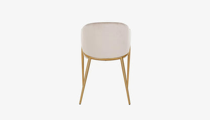 Gwen Carver Dining Chair in Khaki Velvet