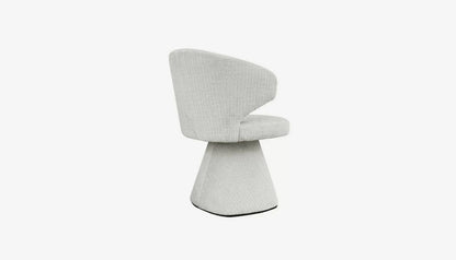 Gatsbi Accent Chair in Beige Chenille Fabric