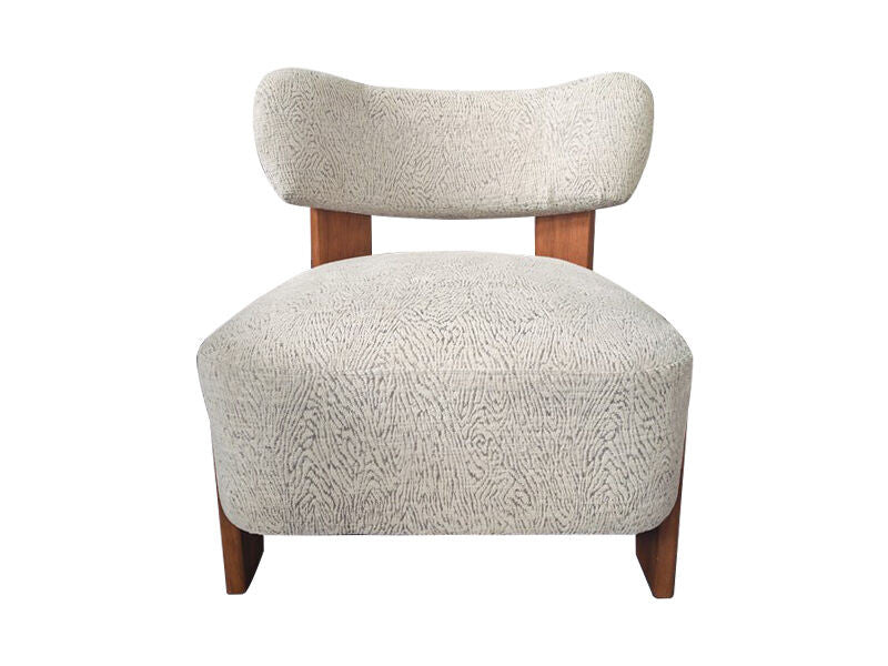 Sarino natural animal jacquard pattern lounge chair