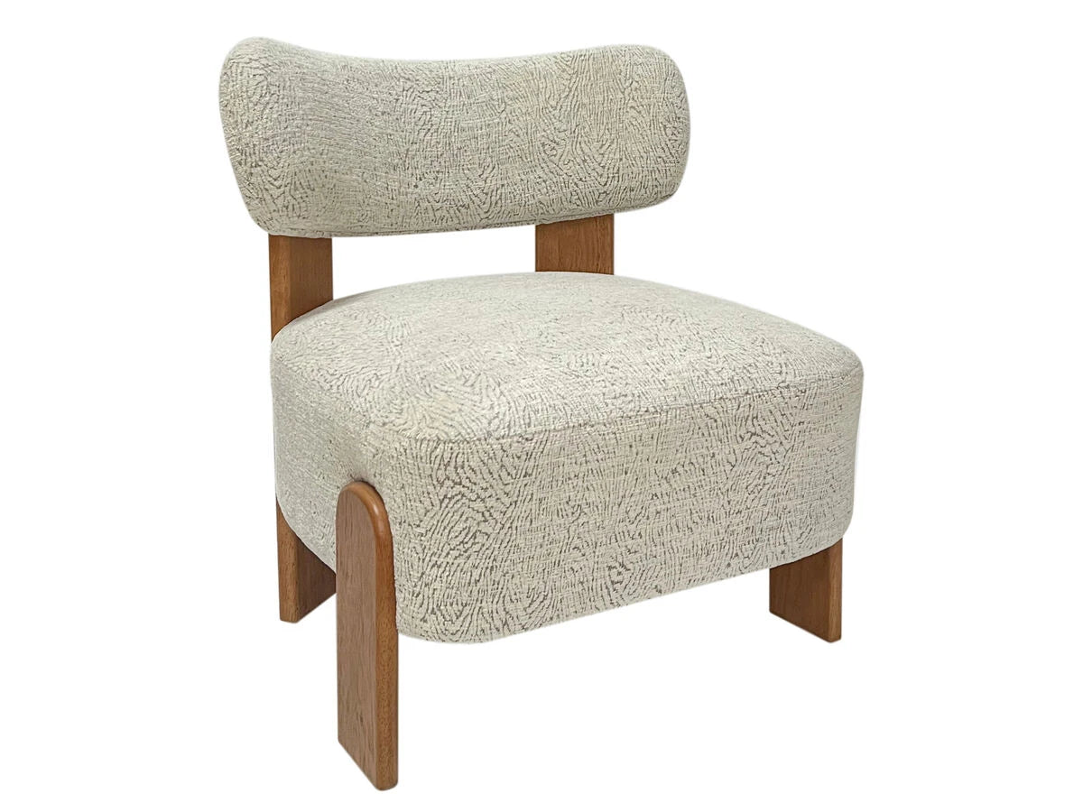 Sarino natural animal jacquard pattern lounge chair