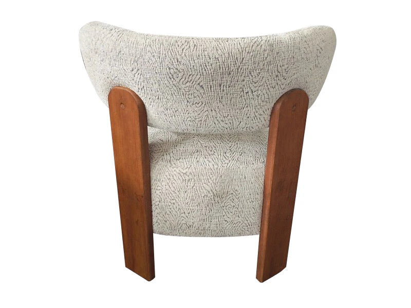 Sarino natural animal jacquard pattern lounge chair