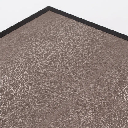 Bertie 3 Drawer Chest Grey Shagreen Leather