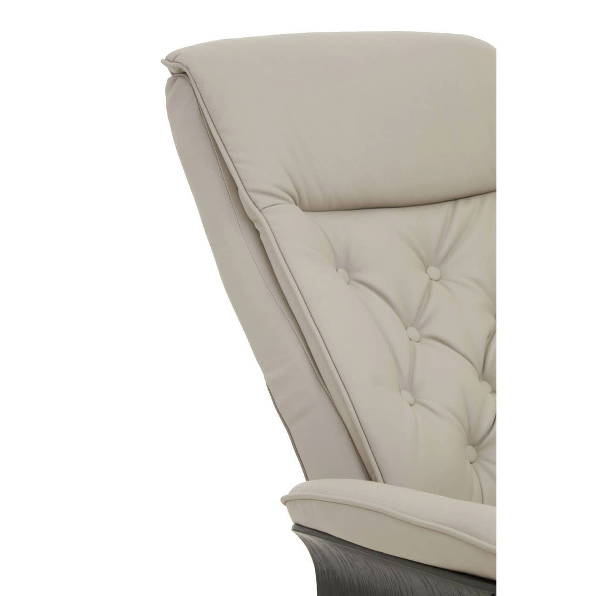 Warrington mink leather effect recliner and matching footstool