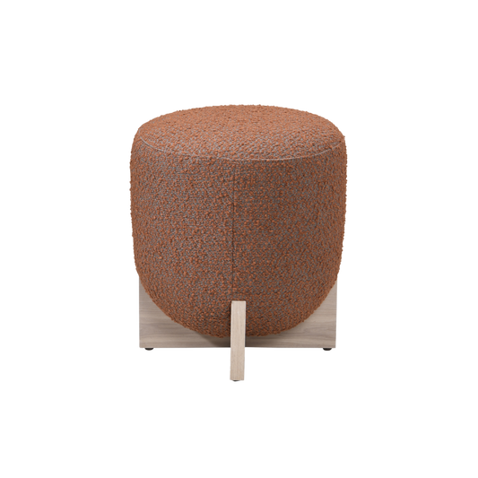 Whisper Round Burst Orange Stool
