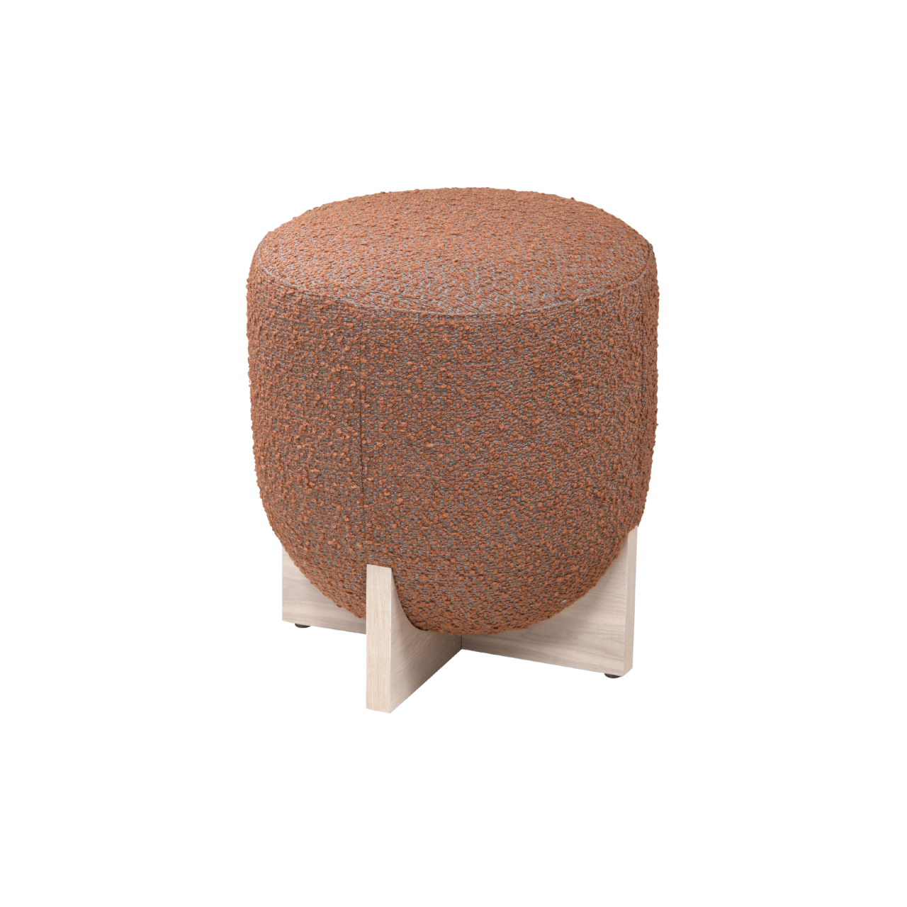Whisper Round Burst Orange Stool