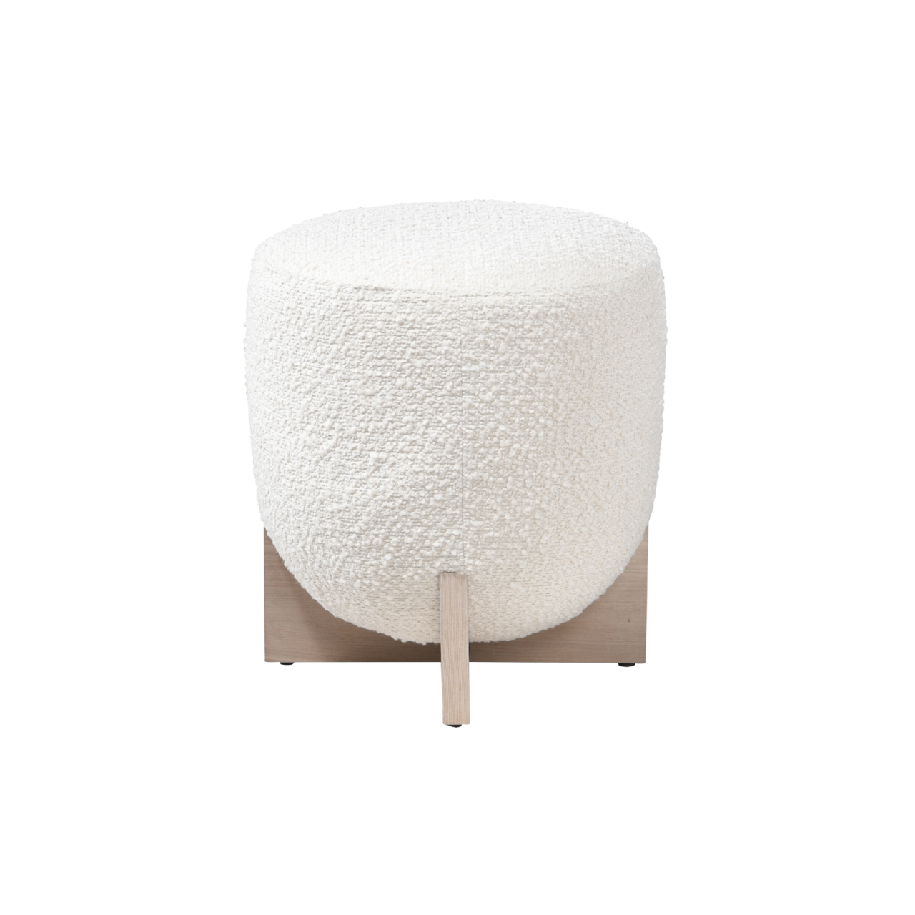 Whisper Round Ivory Stool